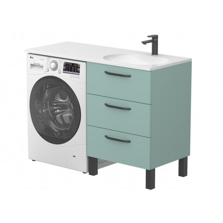 Тумба підлогова TESSA Зелена для умивальника NEW YORK 1200 R Miraggio