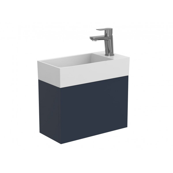 Тумба підвісна MINIMA синя для умивальника TONI 450 Miraggio