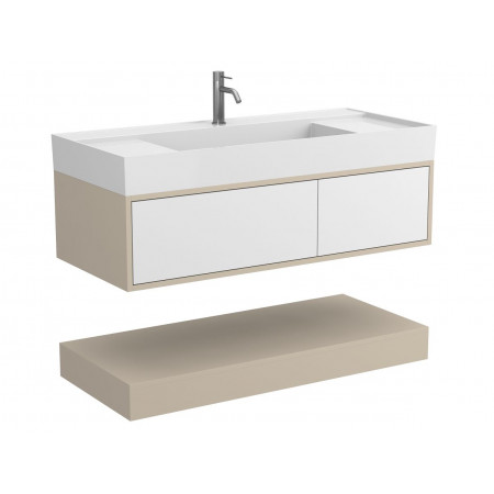 Тумба підвісна DUO Кашемір для умивальника SOUL 1200 Miraggio