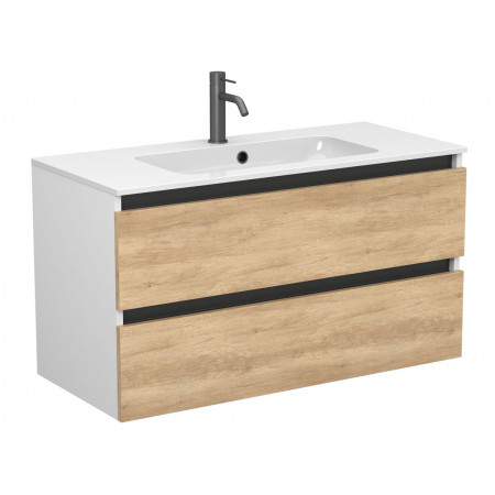 Тумба підвісна NATURA Дуб Небраска для умивальника DELLA 1000 Miraggio