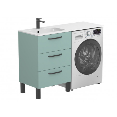 Тумба підлогова TESSA Зелена для умивальника DELLA 1200 L Miraggio