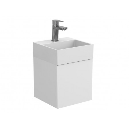 Тумба підвісна MINIMA біла матова для умивальника TONI 300 Miraggio