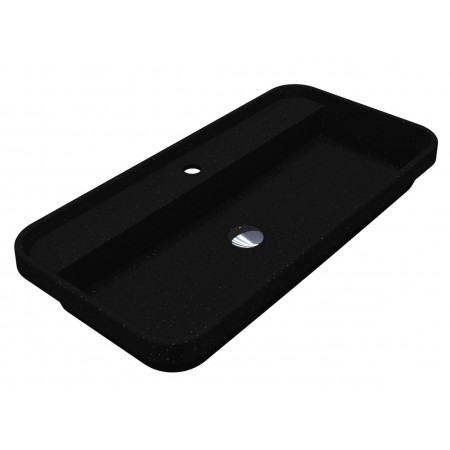 Умивальник OCEAN 800 MIRASTONE BLACK SHINE Miraggio
