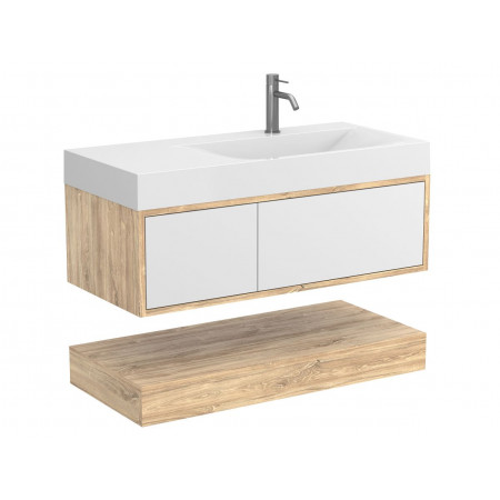 Тумба підвісна DUO Дуб Канзас для умивальника VIOLA 1000 R Miraggio