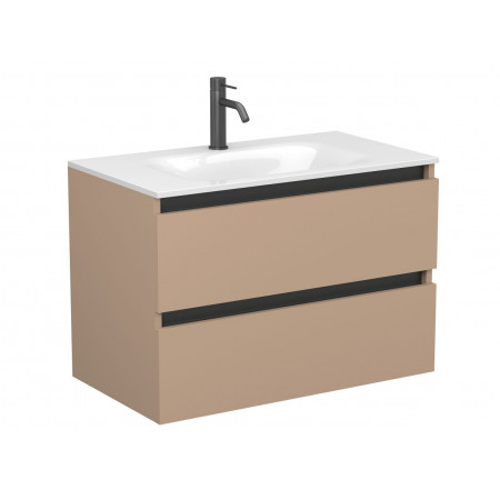 Тумба підвісна NATURA капучіно, для умивальника JESSEL 800 Miraggio