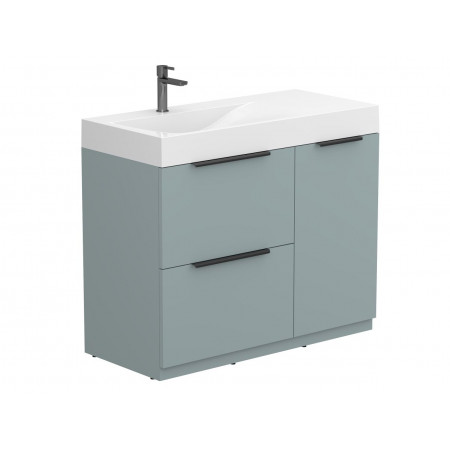 Тумба підлогова ALBA Лагуна з умивальником VIOLA 1000 L Miraggio