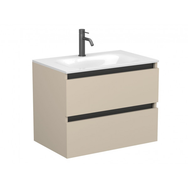 Тумба підвісна NATURA кашемір, МДФ, для умивальника JESSEL 700 Miraggio