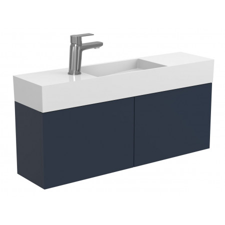 Тумба підвісна MINIMA синя для умивальника TONI 850 Miraggio