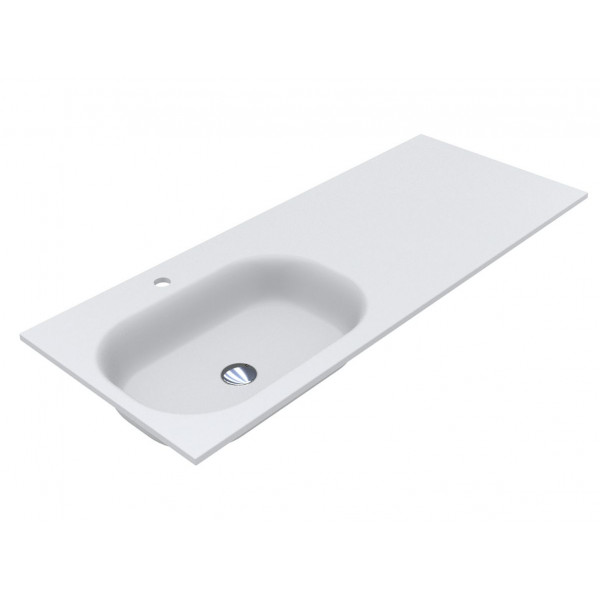 Умивальник LAKE 1250 L MATT Miraggio