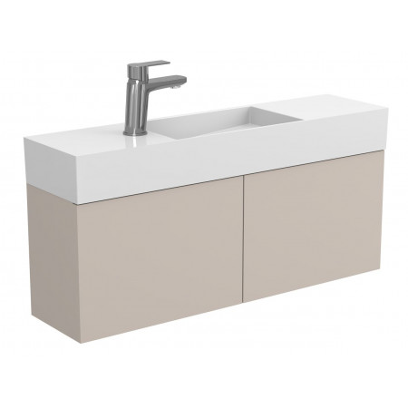 Тумба підвісна MINIMA сіра для умивальника TONI 850 Miraggio