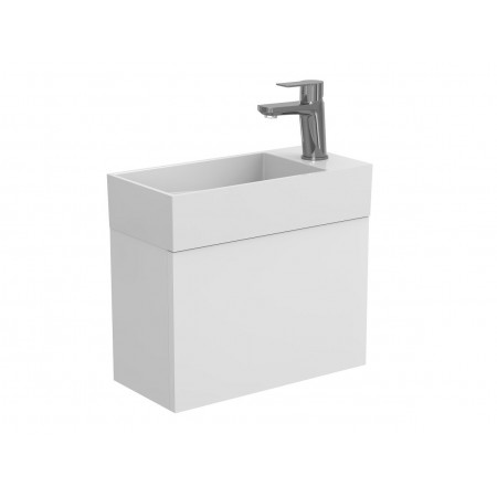Тумба підвісна MINIMA біла матова для умивальника TONI 450 Miraggio