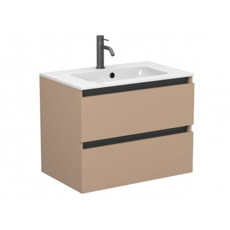 Тумба підвісна NATURA капучіно, для умивальника DELLA 700 Miraggio