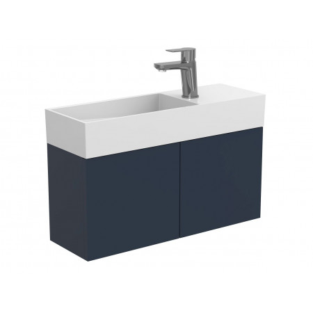Тумба підвісна MINIMA синя для умивальника TONI 650 Miraggio