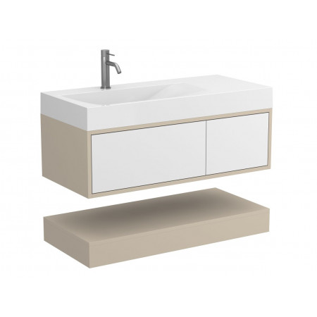 Тумба підвісна DUO Кашемір для умивальника VIOLA 1000 L Miraggio