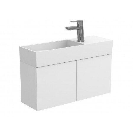 Тумба підвісна MINIMA біла матова для умивальника TONI 650 Miraggio