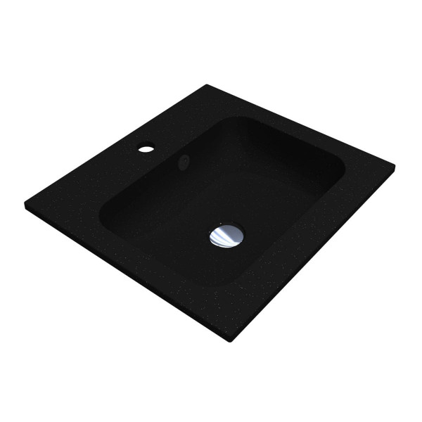 Умивальник DELLA 500 MIRASTONE BLACK SHINE Miraggio