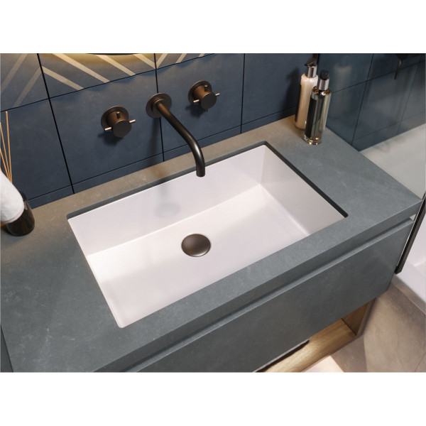 Умивальник BOGOTA 505 MIRASTONE BLACK SHINE Miraggio