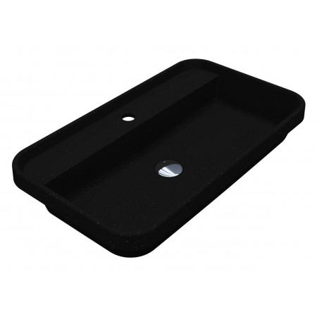 Умивальник OCEAN 700 MIRASTONE BLACK SHINE Miraggio