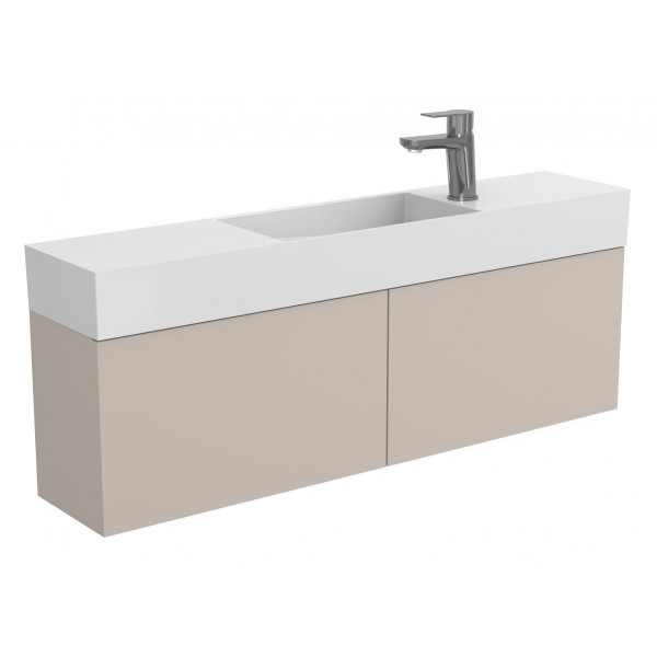 Тумба підвісна MINIMA сіра для умивальника TONI 1050 Miraggio