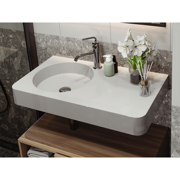 Умивальник LOOP 800 L Miraggio