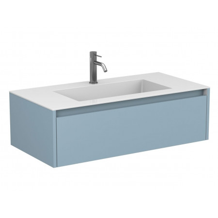 Тумба підвісна UNO блакитна для умивальника ERICA 1000 Miraggio