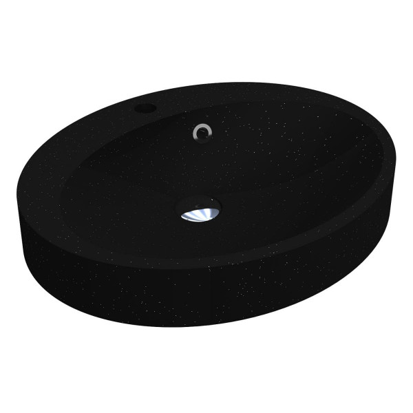 Умивальник DEVON MIRASTONE BLACK SHINE Miraggio