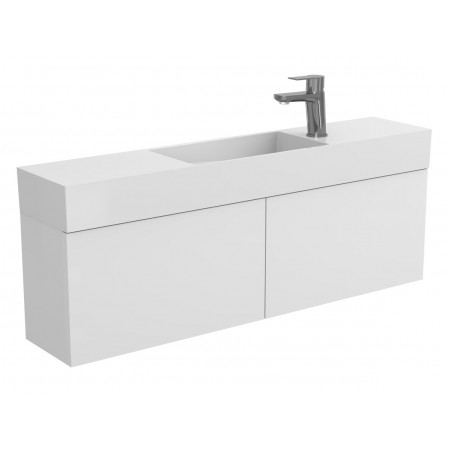 Тумба підвісна MINIMA біла матова для умивальника TONI 1050 Miraggio