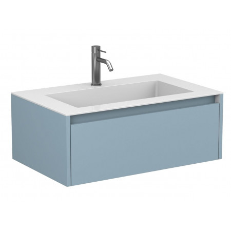 Тумба підвісна UNO блакитна для умивальника ERICA 800 Miraggio