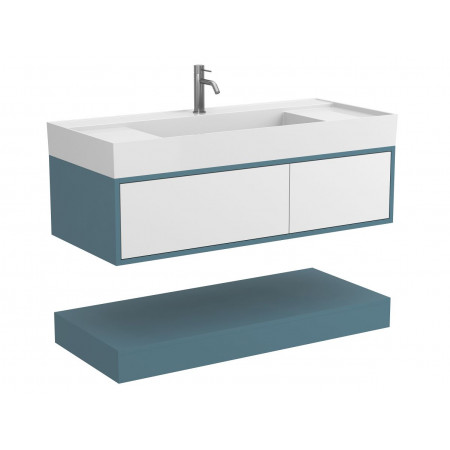 Тумба підвісна DUO Камінь зелений для умивальника SOUL 1200 Miraggio