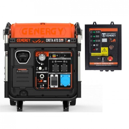 Генератор инверторный бензиновый GENERGY CRETA SILENT ATS 7,5 кВт