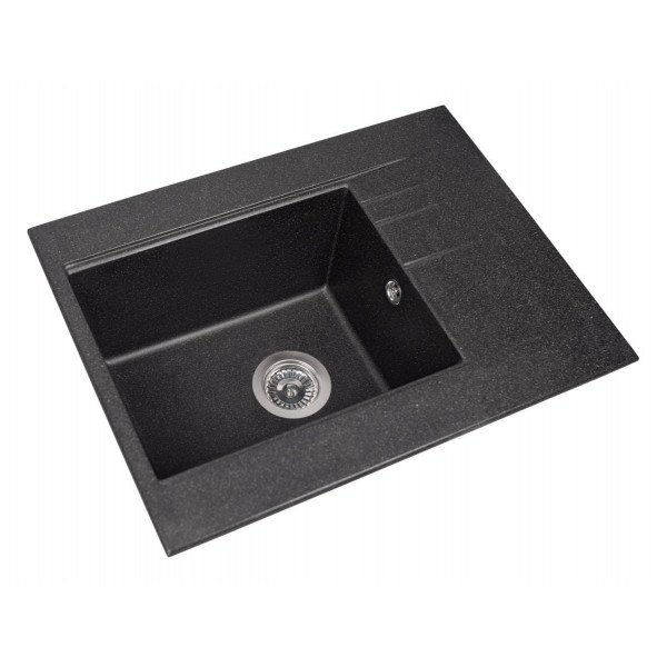 Кухонная мойка BODRUM 650 black shine