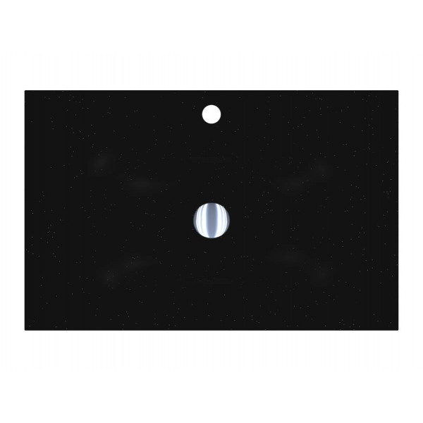 Умывальник JESSEL 700 MIRASTONE BLACK SHINE
