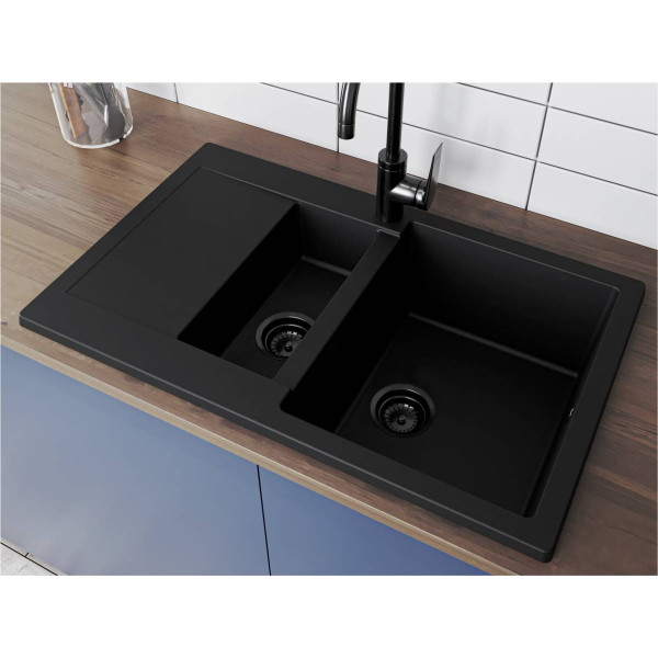 Кухонная мойка LAPAS black shine