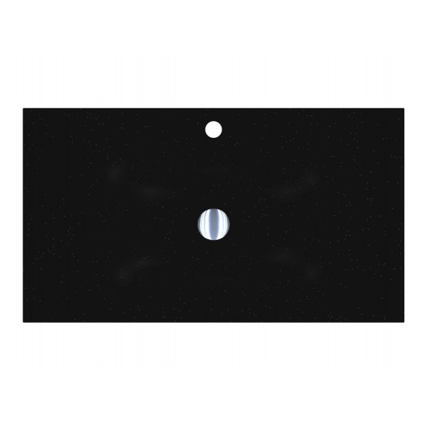 Умывальник JESSEL 800 MIRASTONE BLACK SHINE