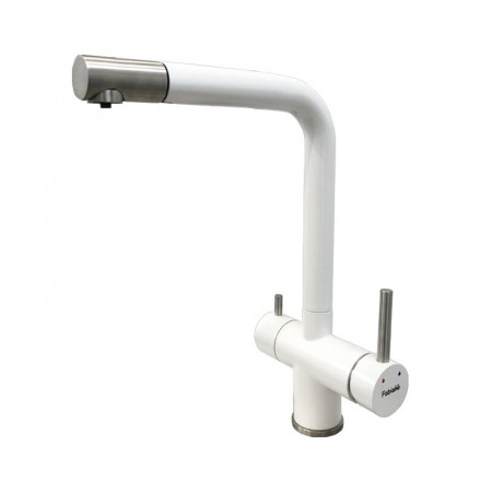 Смеситель кухонный Fabiano FKM 31.16P SS Alpine White 8231.401.0772