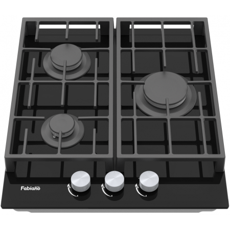 Варочная поверхность газовая Fabiano FHG 8453 VGH Black Glass 8111.406.1484