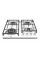 Газовая варочная панель Fabiano FHG 2844 VGHT White Glass 8112.507.1112