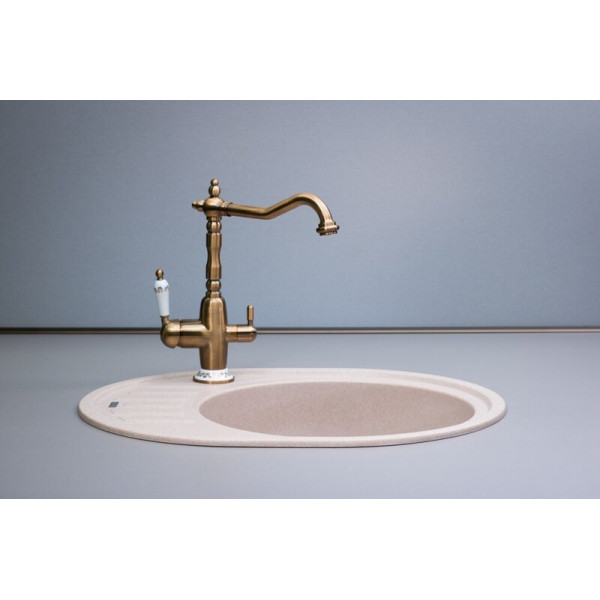 Змішувач кухонний Fabiano FKM 31.4 Brass Antique 8231.403.0140