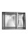 Кухонная мойка Fabiano Quadro 58 R10 L(58x44) 1,20 мм 8216.401.0076