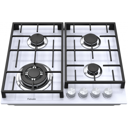 Варочная поверхность газовая Fabiano FHG 8244 VGHT White Glass 8111.406.1471