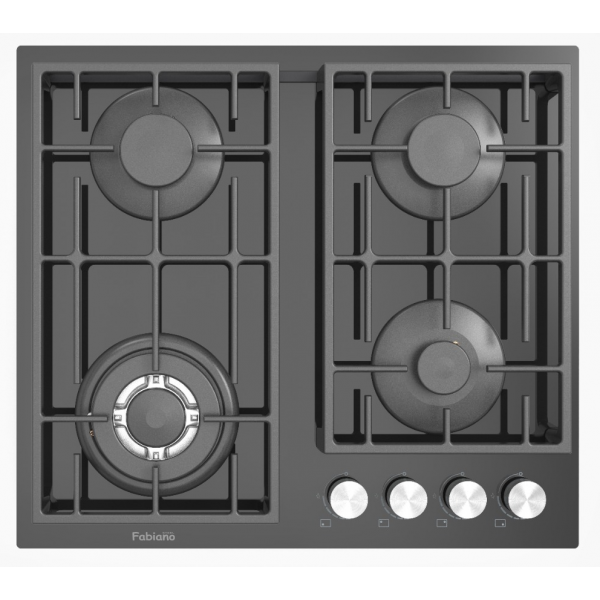 Газовая варочная панель Fabiano FHG 2844 VGHT Black Glass 8112.507.1111