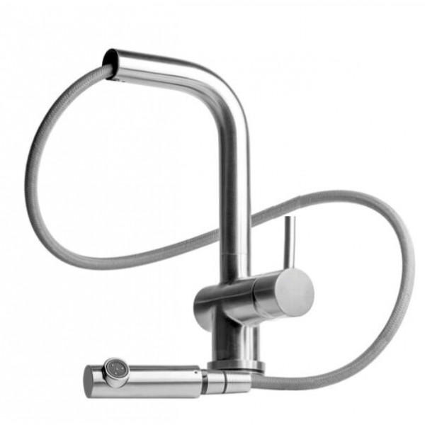 Смеситель кухонный Fabiano FKM 46P SS Inox 8232.401.0193