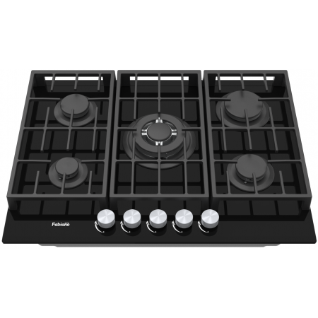 Варочная поверхность газовая Fabiano FHG 8255 VGHT Black Glass 8111.406.1479