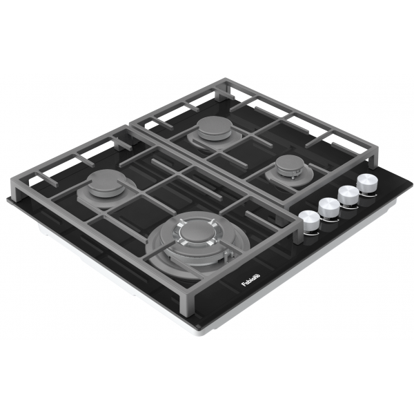Варочная поверхность газовая Fabiano FHG 8244 VGHT Black Glass 8111.406.1470