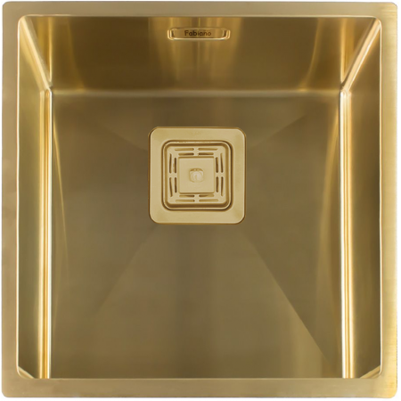 Кухонная мойка Fabiano Quadro 44 Nano Gold R10 (44x44) 1,20 мм 8216.401.0894