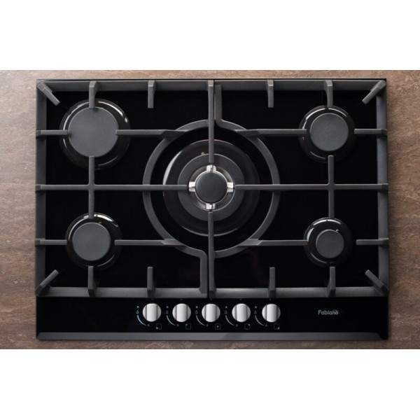 Газовая варочная панель Fabiano FHG 1055 VGHT Black Glass 8111.405.0313