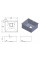 Кухонне миття Fabiano Quadro 49 Nano Graphite R10 (49x44) 1,20 мм 8216.401.0896