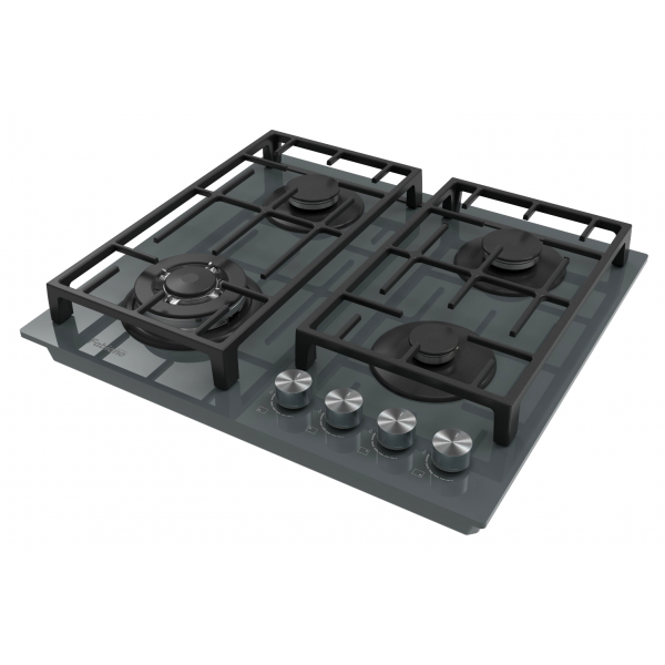 Газовая варочная панель Fabiano FHG 2844 VGHT Titanium Glass 8112.507.1113