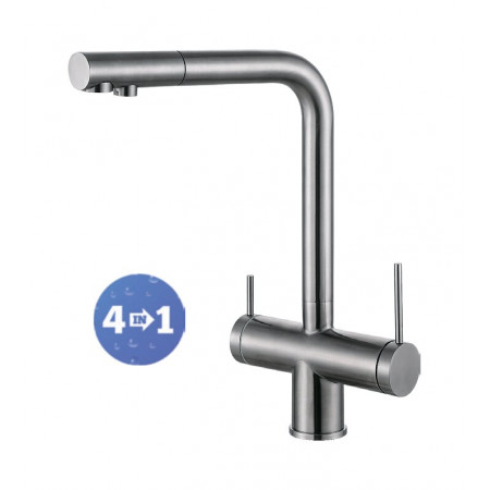Смеситель кухонный Fabiano FKM 31.40 SS Inox 8231.401.0070