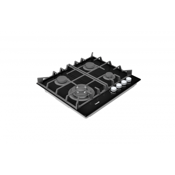 Газовая варочная панель Fabiano FHG 1044 VGHT2 Black Glass 8111.406.1466